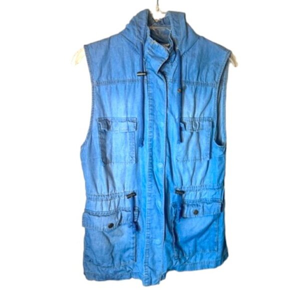 Love Tree Women’s Denim Vest Size Large - Picture 1 of 11